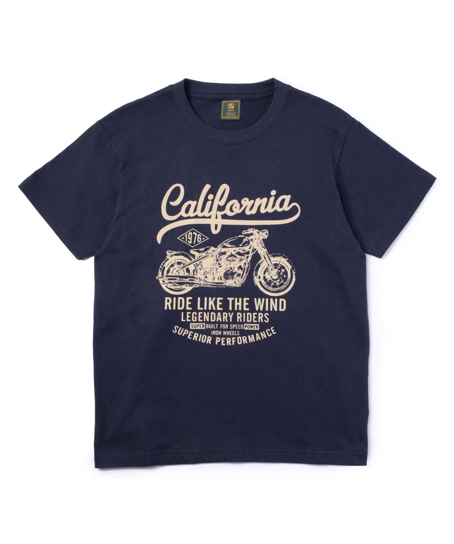 カリフォルニアバイカーTシャツ[Navy]