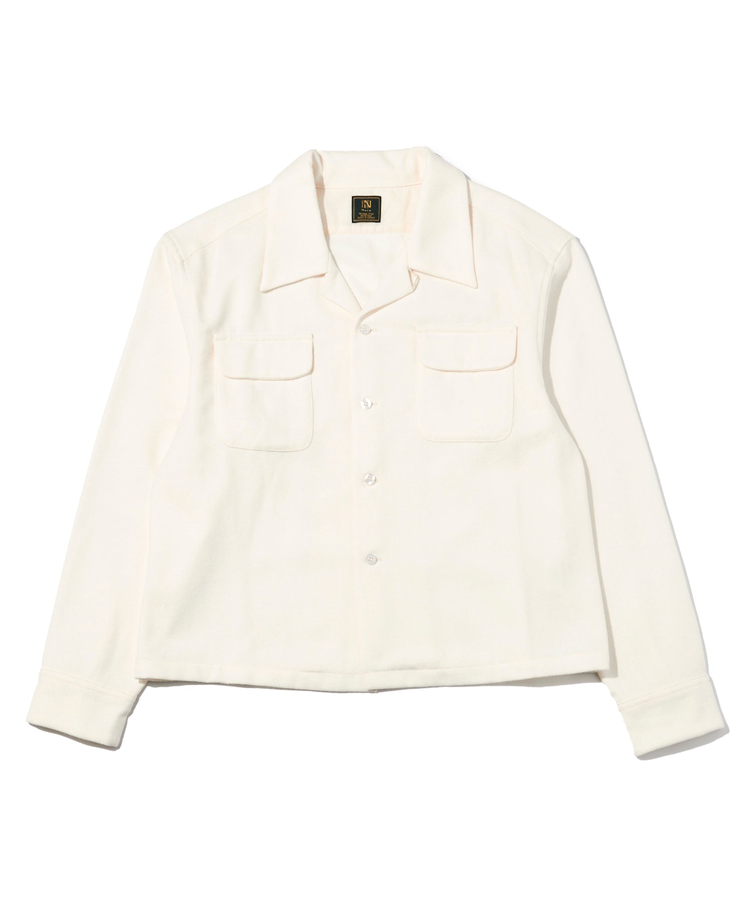 ウールオープンカラーシャツ[White] – Noen