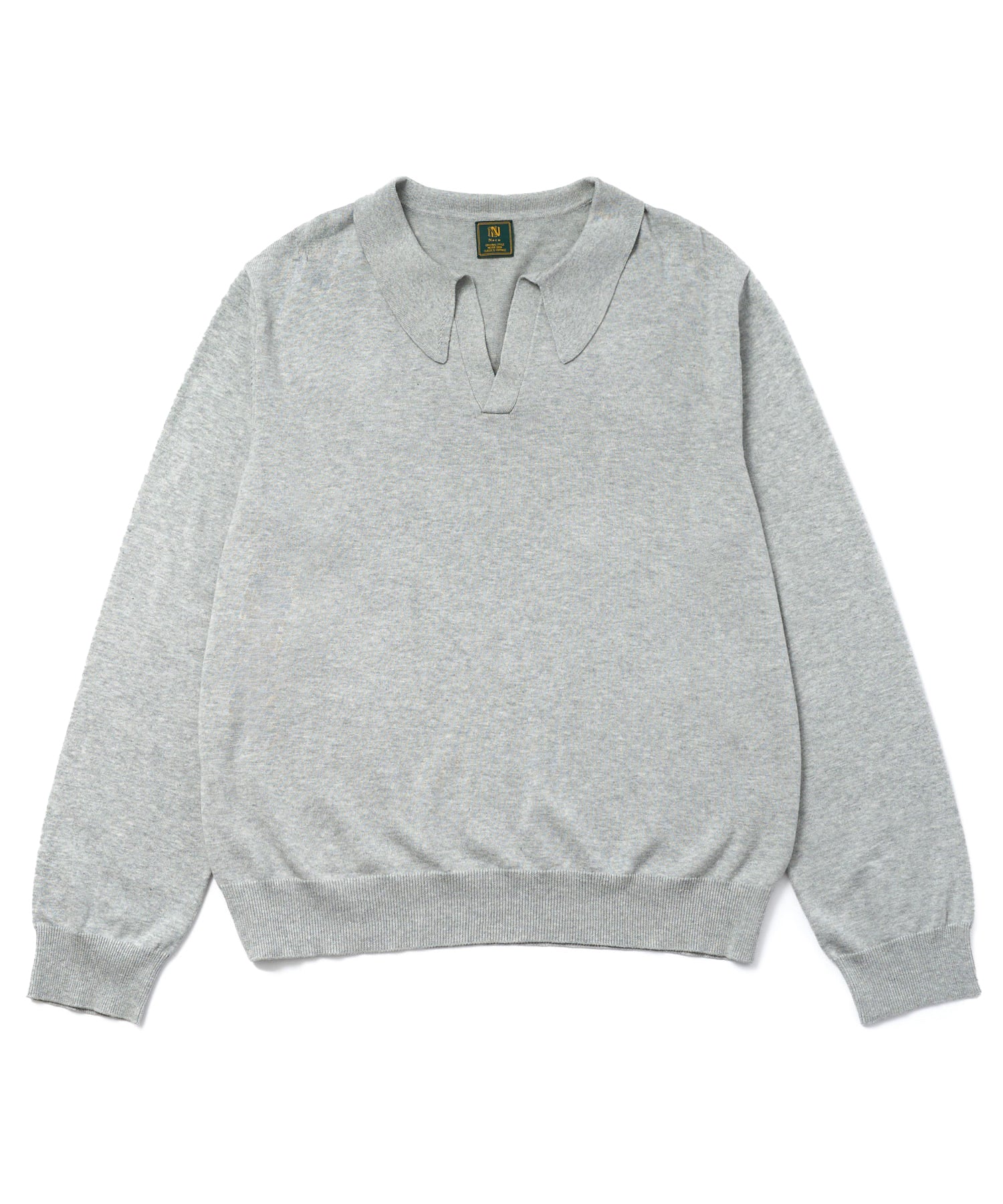 スキッパーニットポロ[Gray] – Noen