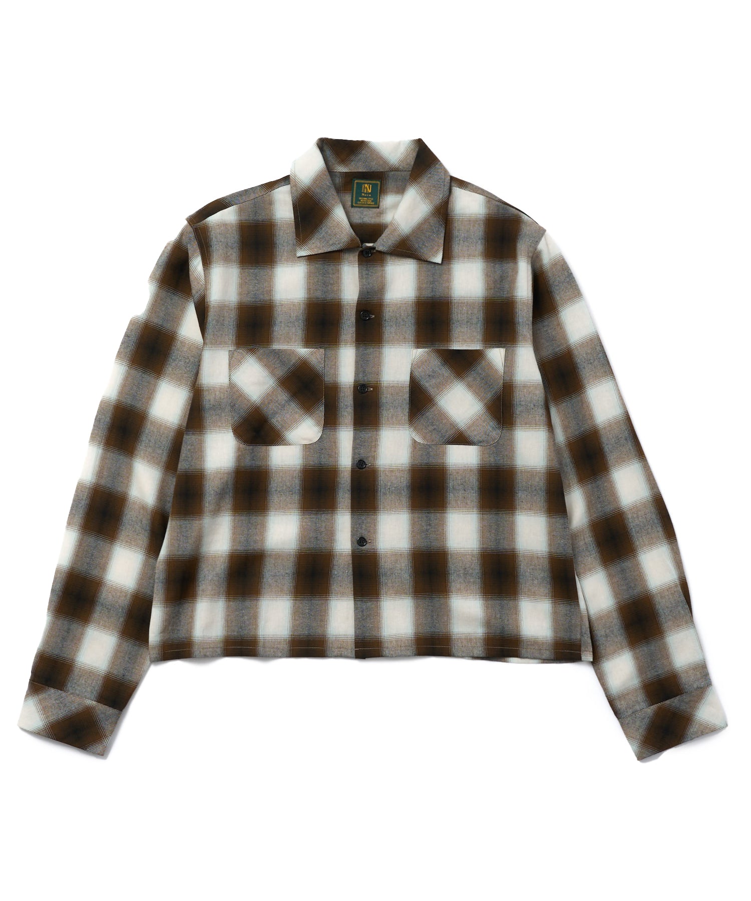 オンブレチェックシャツ[Brown] – Noen
