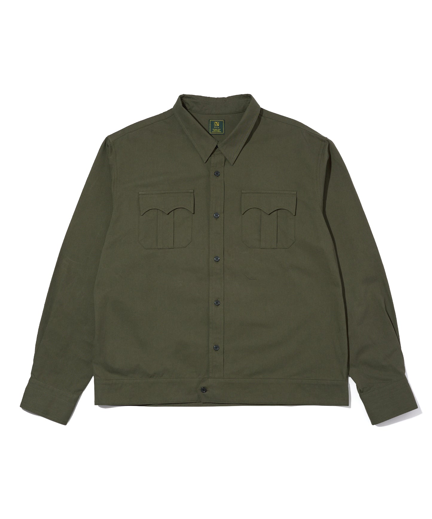 オックスフォードミリタリーシャツ[Khaki]