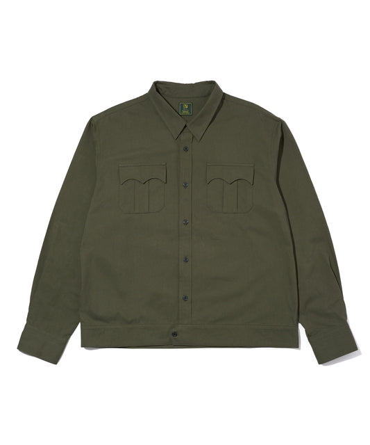 オックスフォードミリタリーシャツ[Khaki]