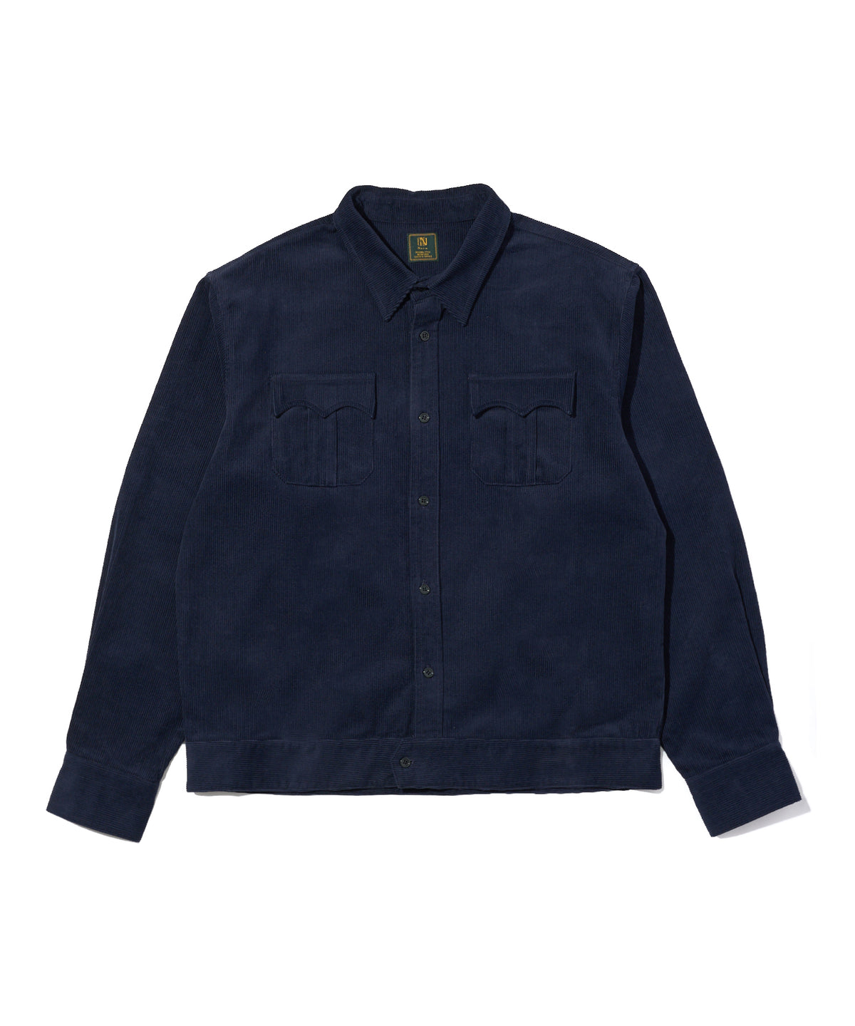 コーデュロイミリタリーシャツ[Dark Navy]