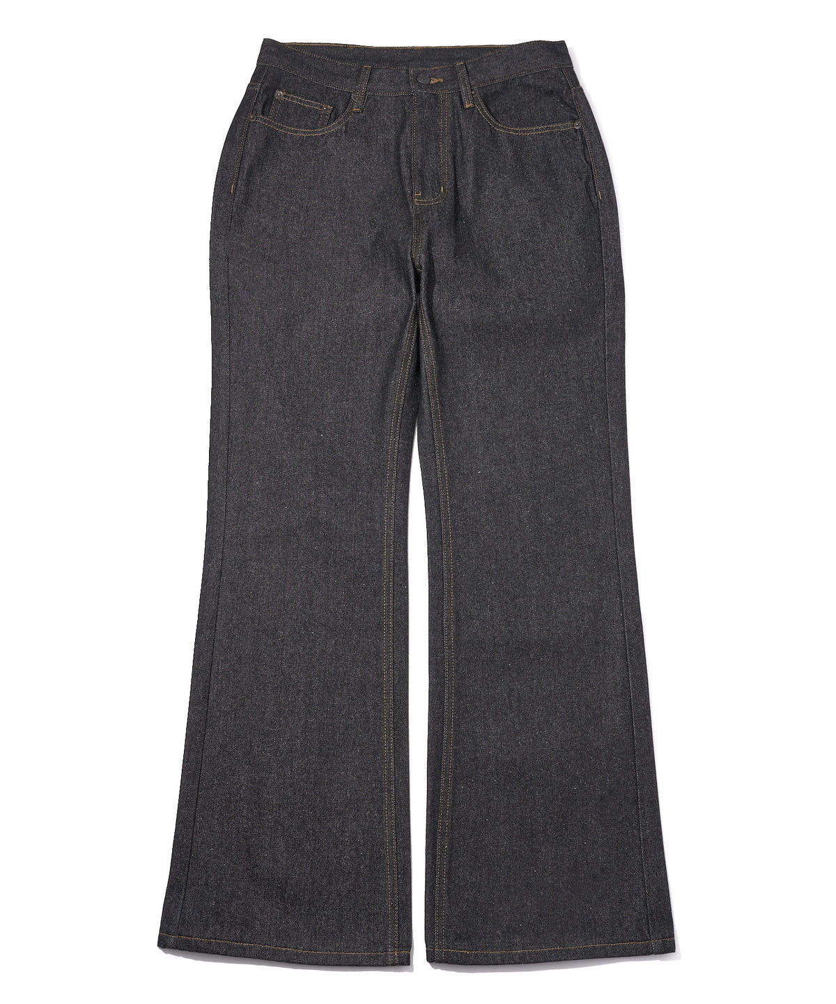 シンチバックブーツカットジーンズ[Black]