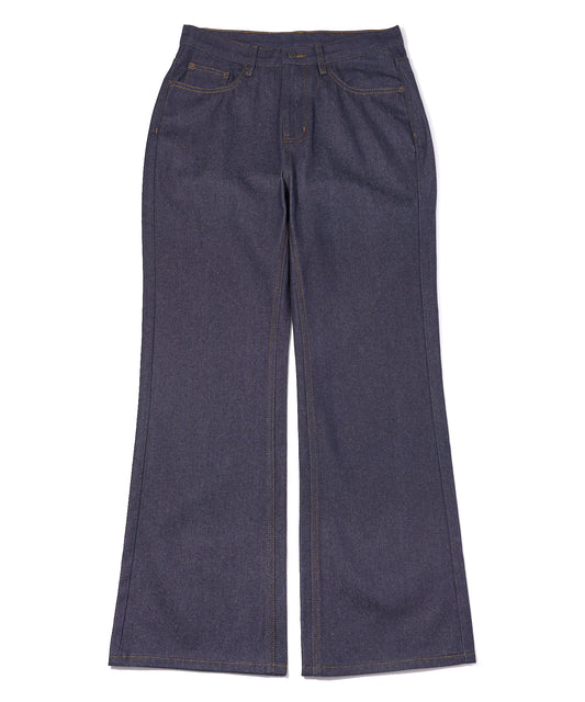 シンチバックブーツカットジーンズ[Indigo]