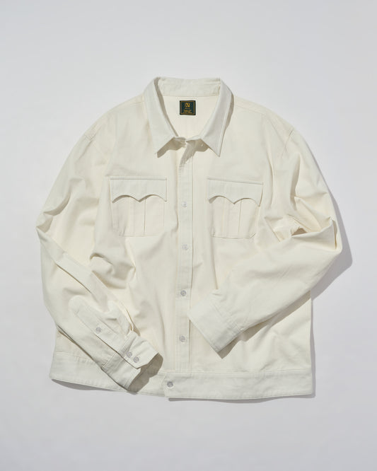 オックスフォードミリタリーシャツ[White]