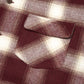フランネルチェックシャツ[Burgundy]
