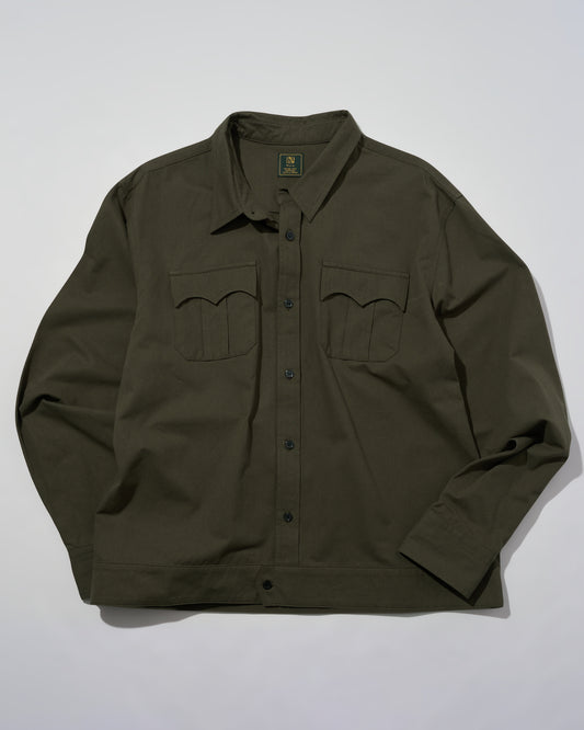 オックスフォードミリタリーシャツ[Khaki]
