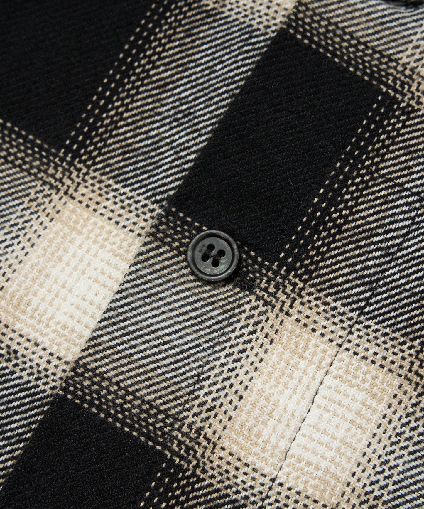 フランネルチェックシャツ[Black]