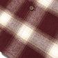 フランネルチェックシャツ[Burgundy]