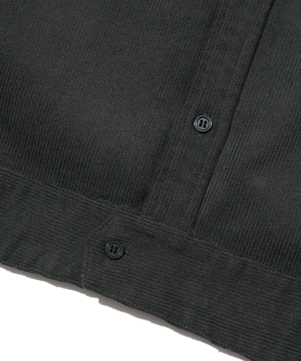 コーデュロイミリタリーシャツ[Dark Gray]