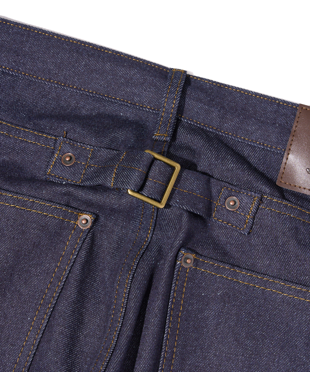 シンチバックブーツカットジーンズ[Indigo]