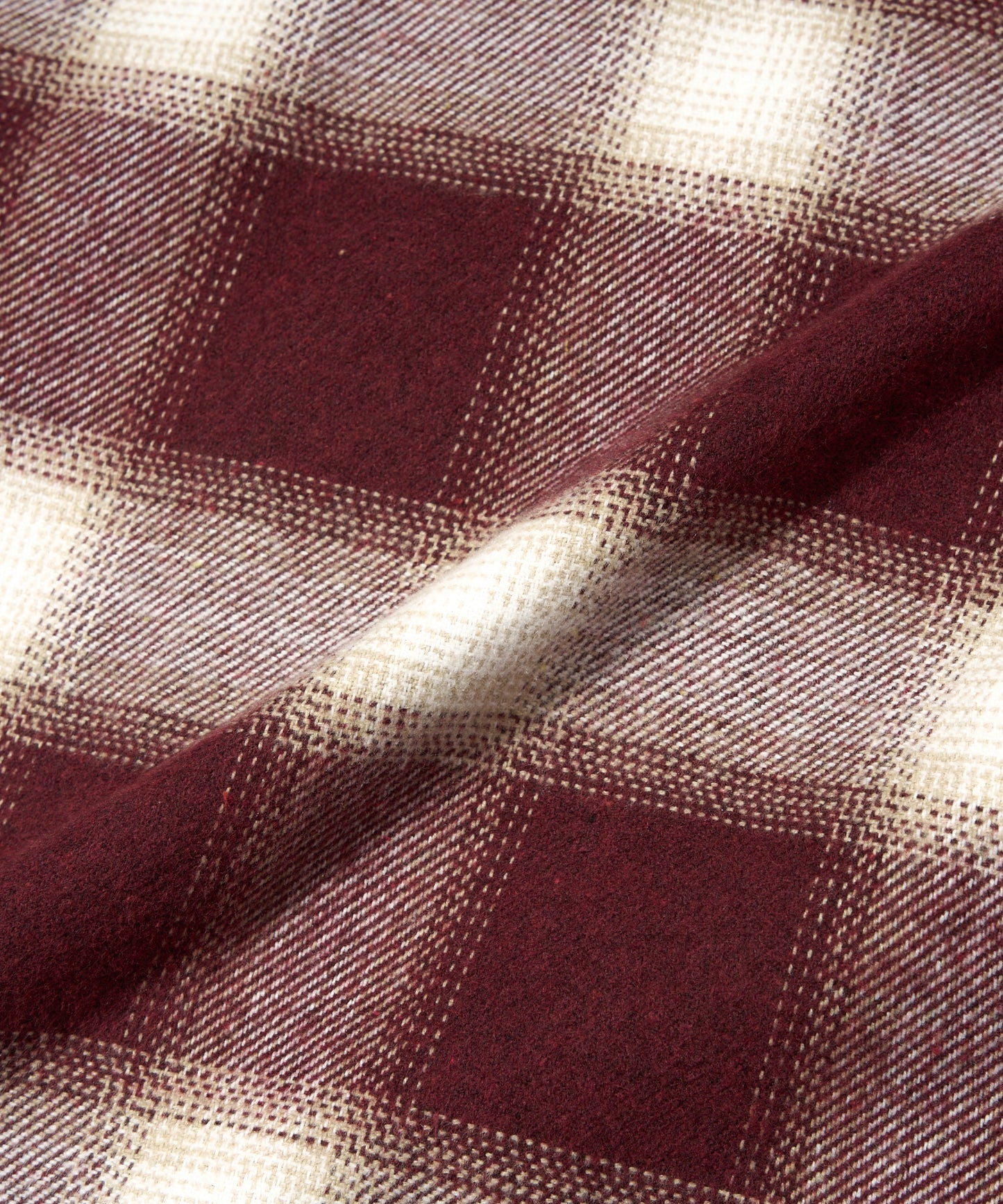 フランネルチェックシャツ[Burgundy]