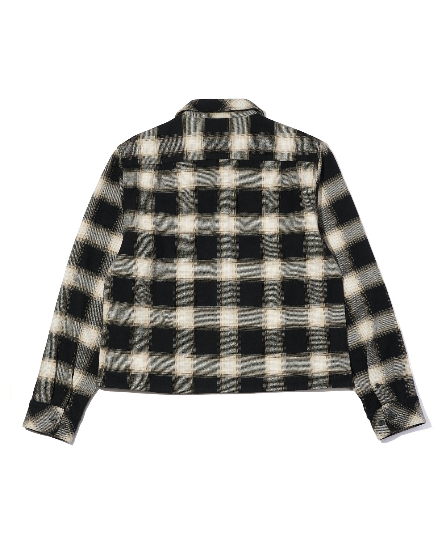 フランネルチェックシャツ[Black]