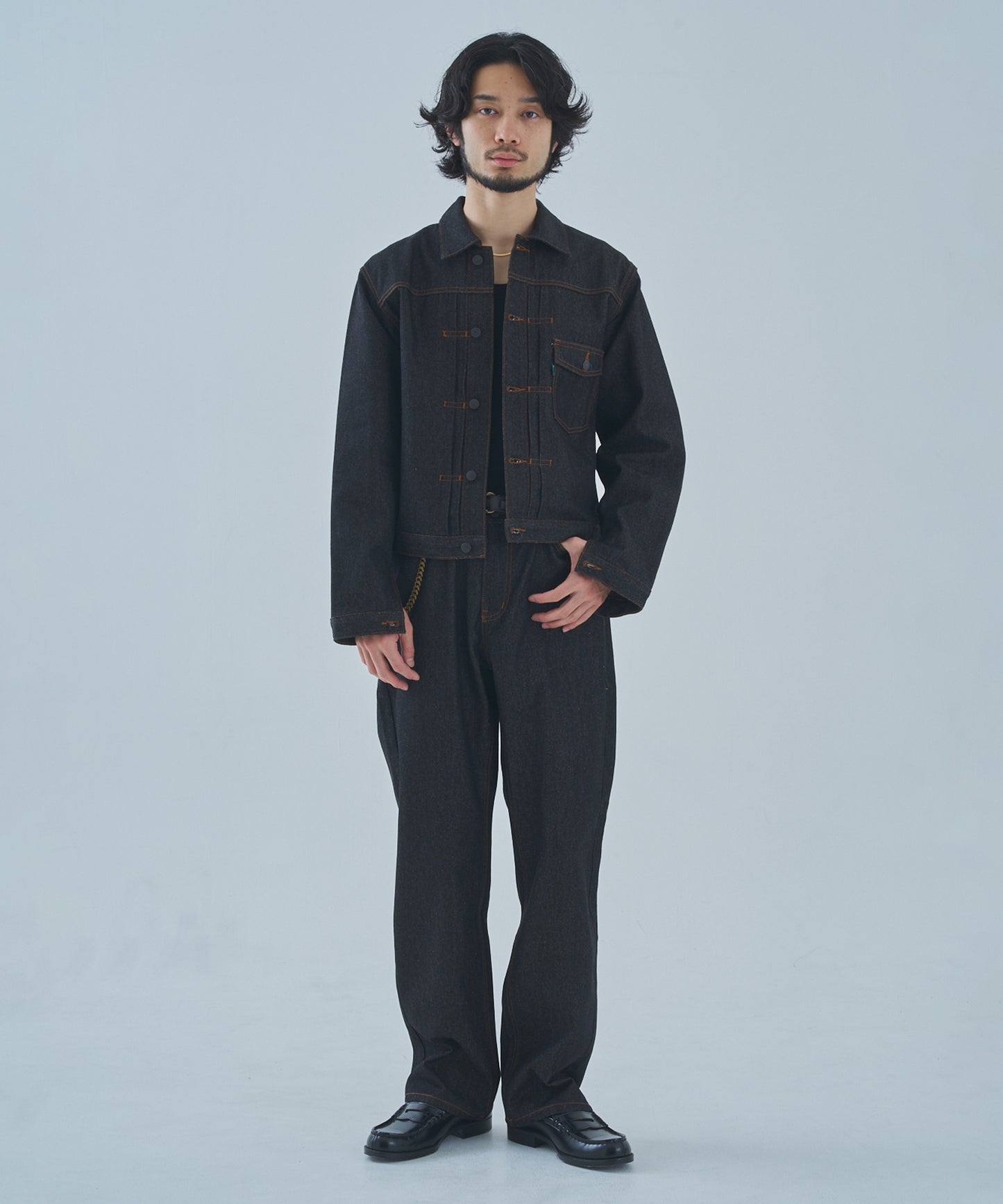 デニムジャケット1st.[Black]