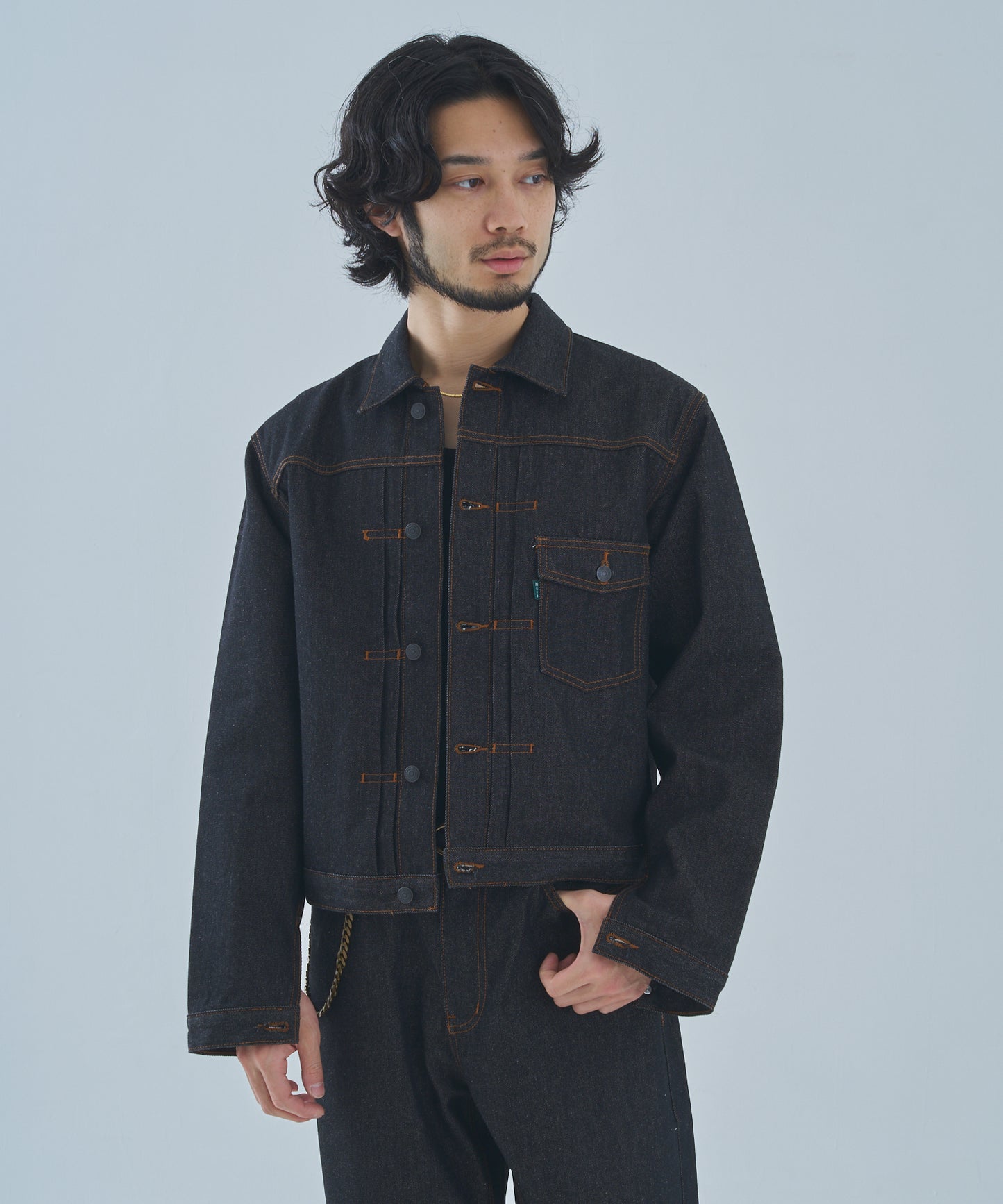 デニムジャケット1st.[Black]