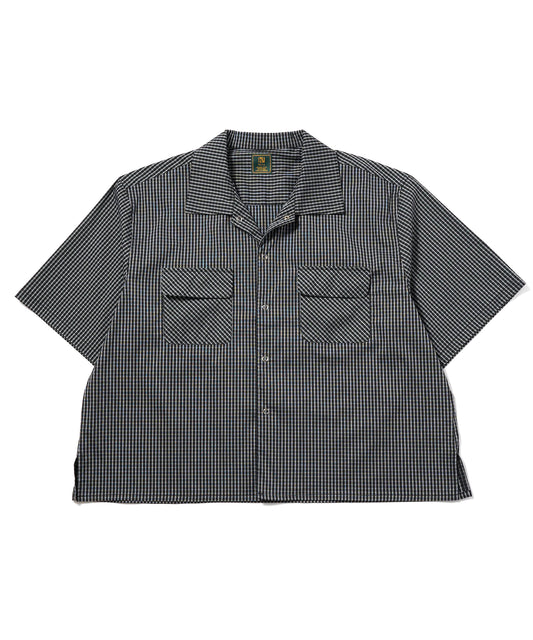 グラフチェックスナップシャツ[Black]