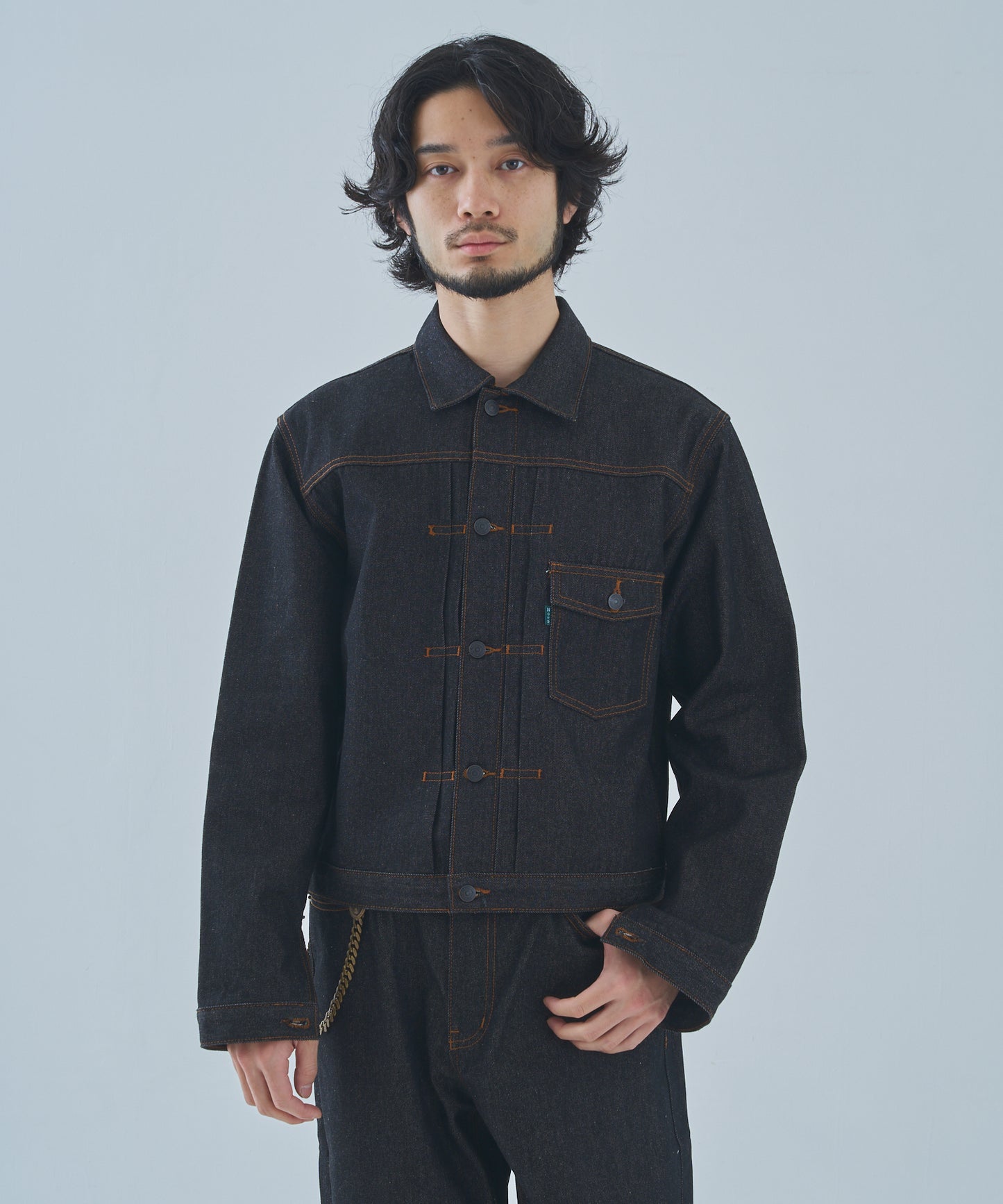 デニムジャケット1st.[Black]
