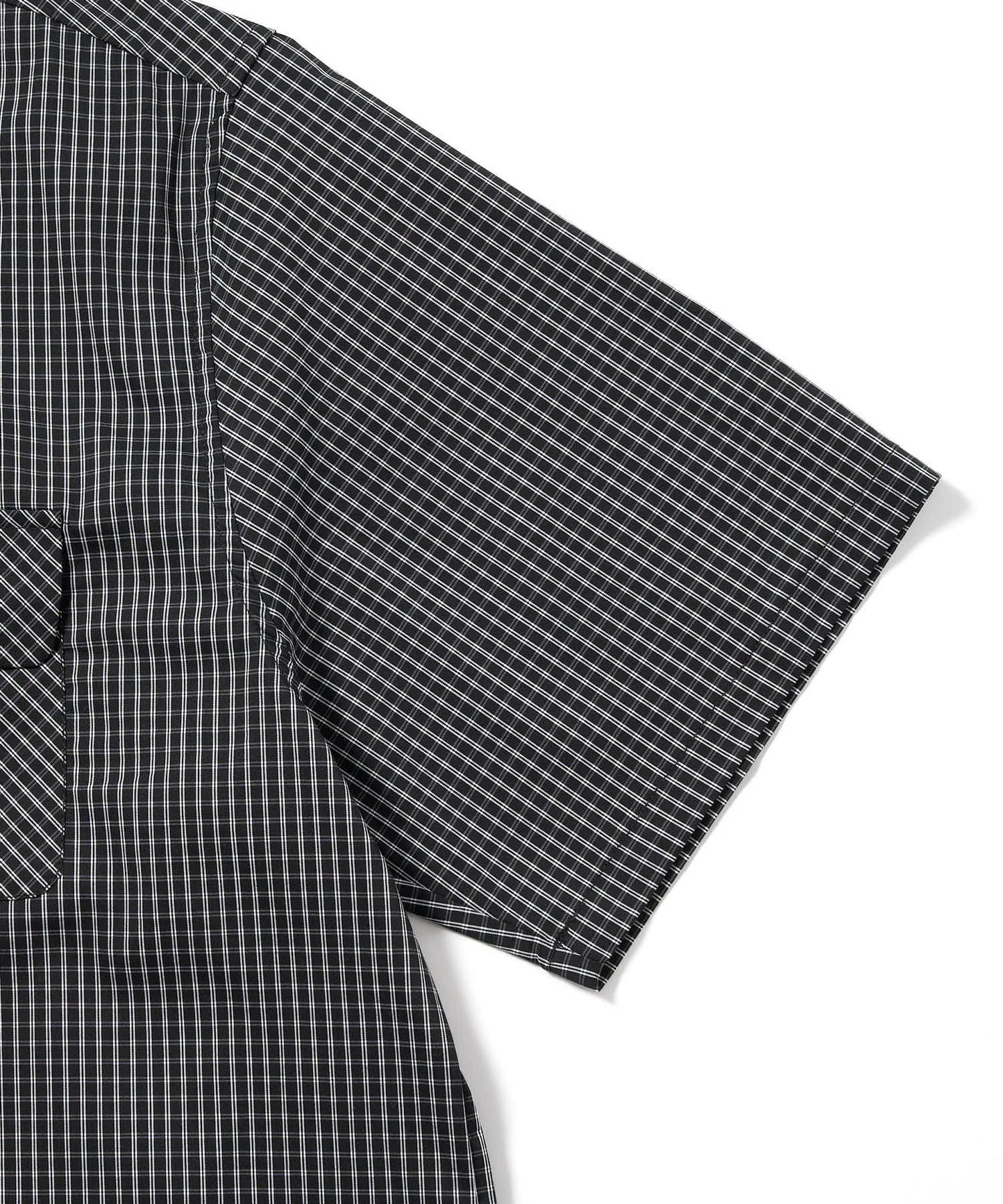 グラフチェックスナップシャツ[Black]