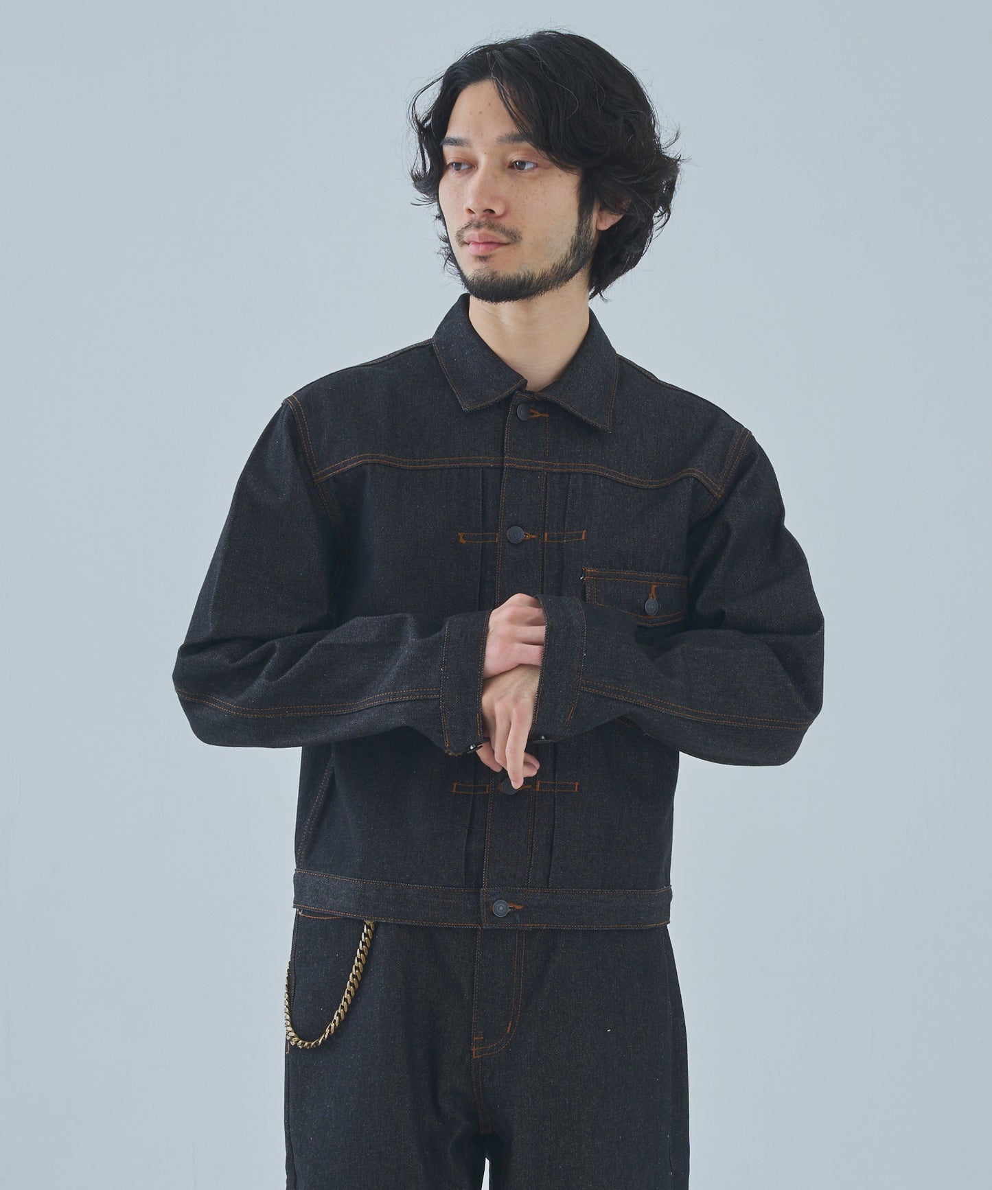 デニムジャケット1st.[Black]