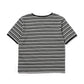 オープンネックボーダーT[Black]