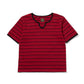 オープンネックボーダーT[Red]