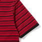 オープンネックボーダーT[Red]