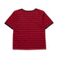 オープンネックボーダーT[Red]