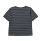 オープンネックボーダーT[Dark Navy]