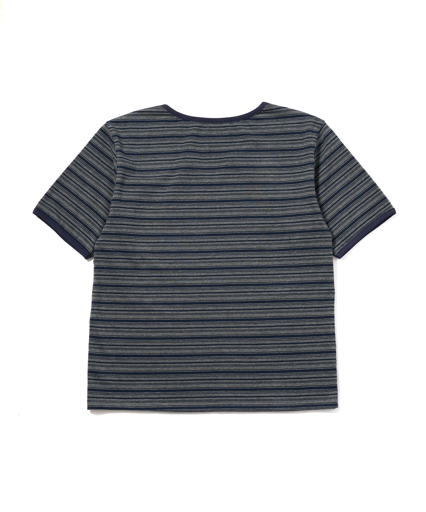 オープンネックボーダーT[Dark Navy]