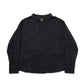 リネンライクガーゼスキッパーシャツ[Black]