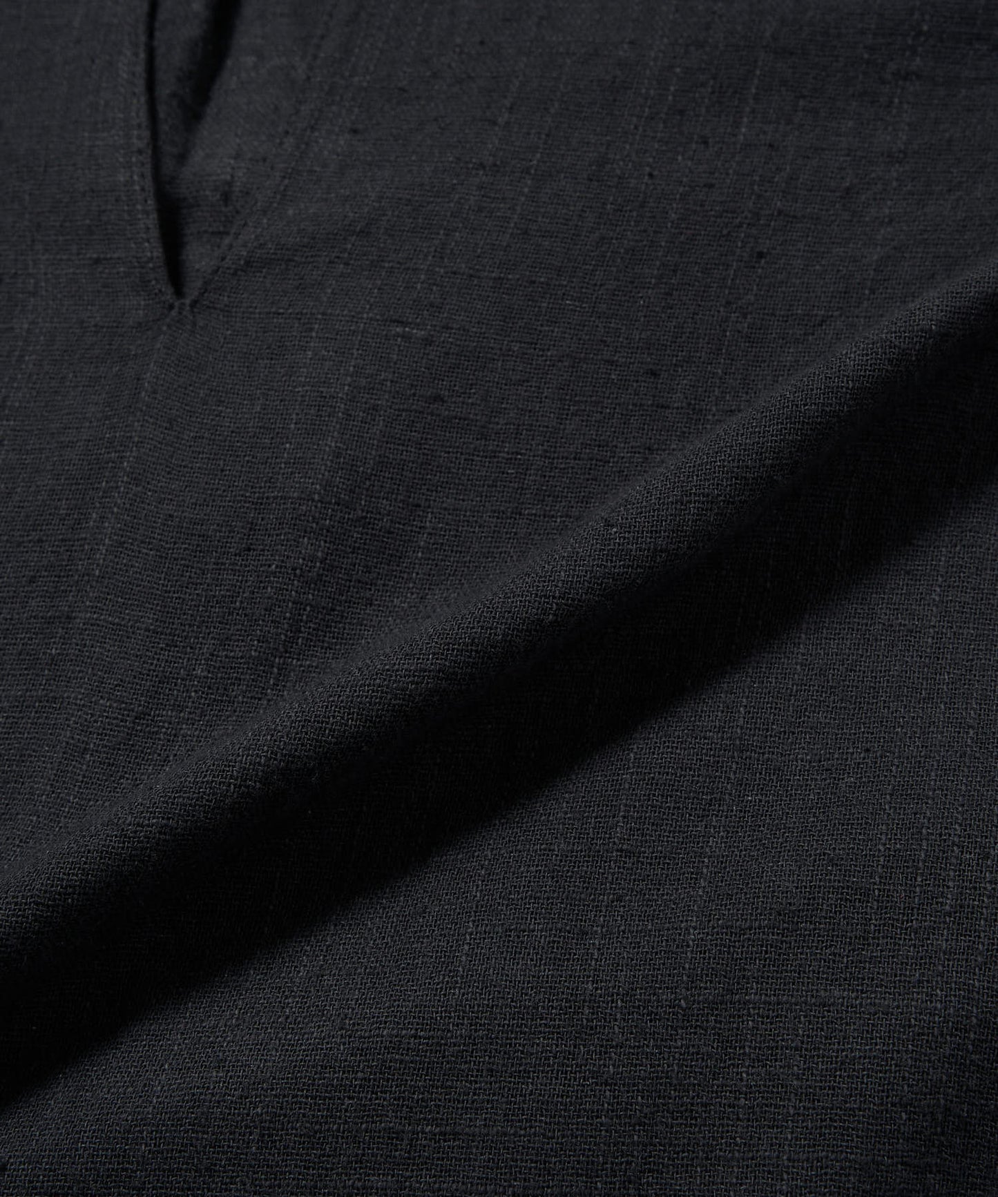 リネンライクガーゼスキッパーシャツ[Black]