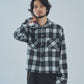 オンブレチェックシャツ[Black]