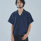 オープンカラーワークシャツ[Navy Stripe]