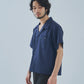 オープンカラーワークシャツ[Navy Stripe]