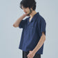 オープンカラーワークシャツ[Navy Stripe]