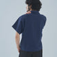 オープンカラーワークシャツ[Navy Stripe]