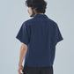 オープンカラーワークシャツ[Navy Stripe]