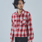 オンブレチェックシャツ[Red]