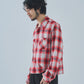 オンブレチェックシャツ[Red]