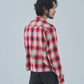 オンブレチェックシャツ[Red]