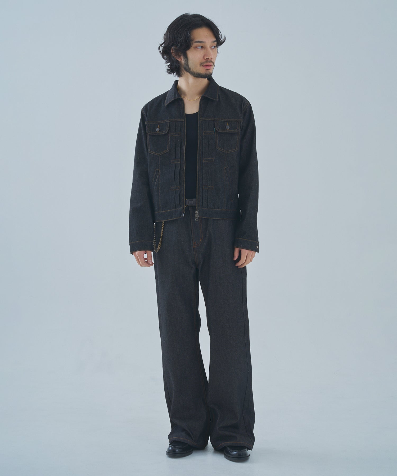 NoREMID ブラック デニムジャケット　タグ付き ダブルジップデニムジャケット2nd.[Black] – Noen