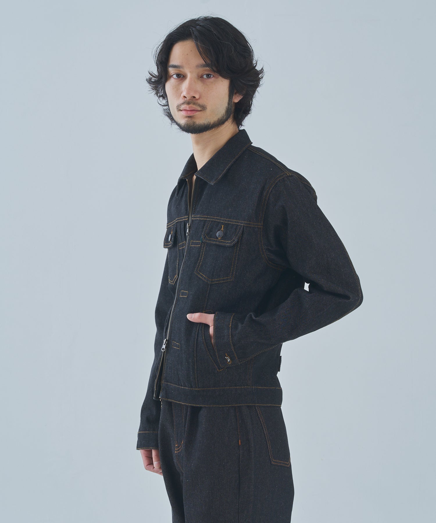 ダブルジップデニムジャケット2nd.[Black] – Noen