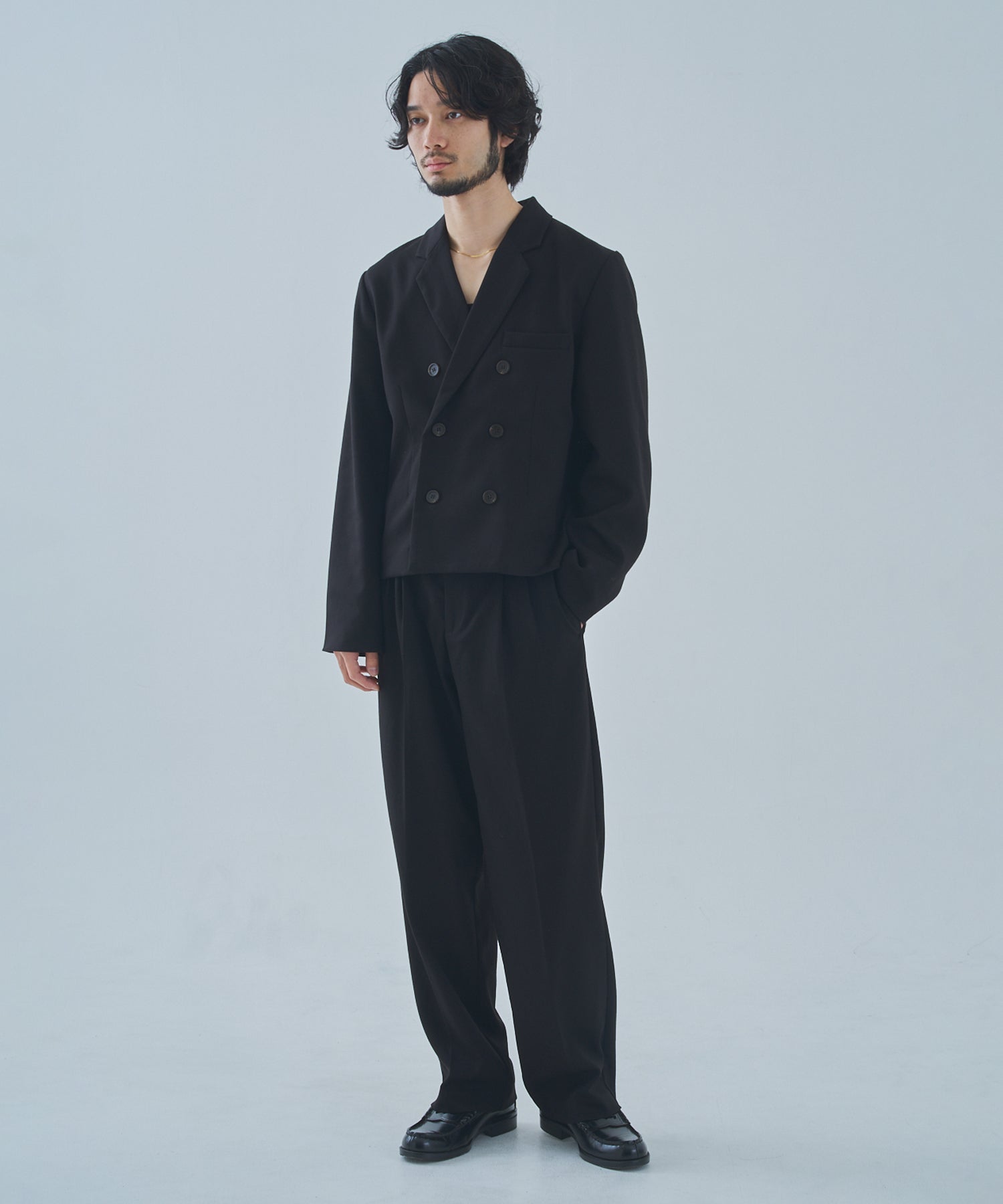 noen ミリタリーツイルダブルジャケット ミリタリーツイルダブルジャケット[Navy] – Noen