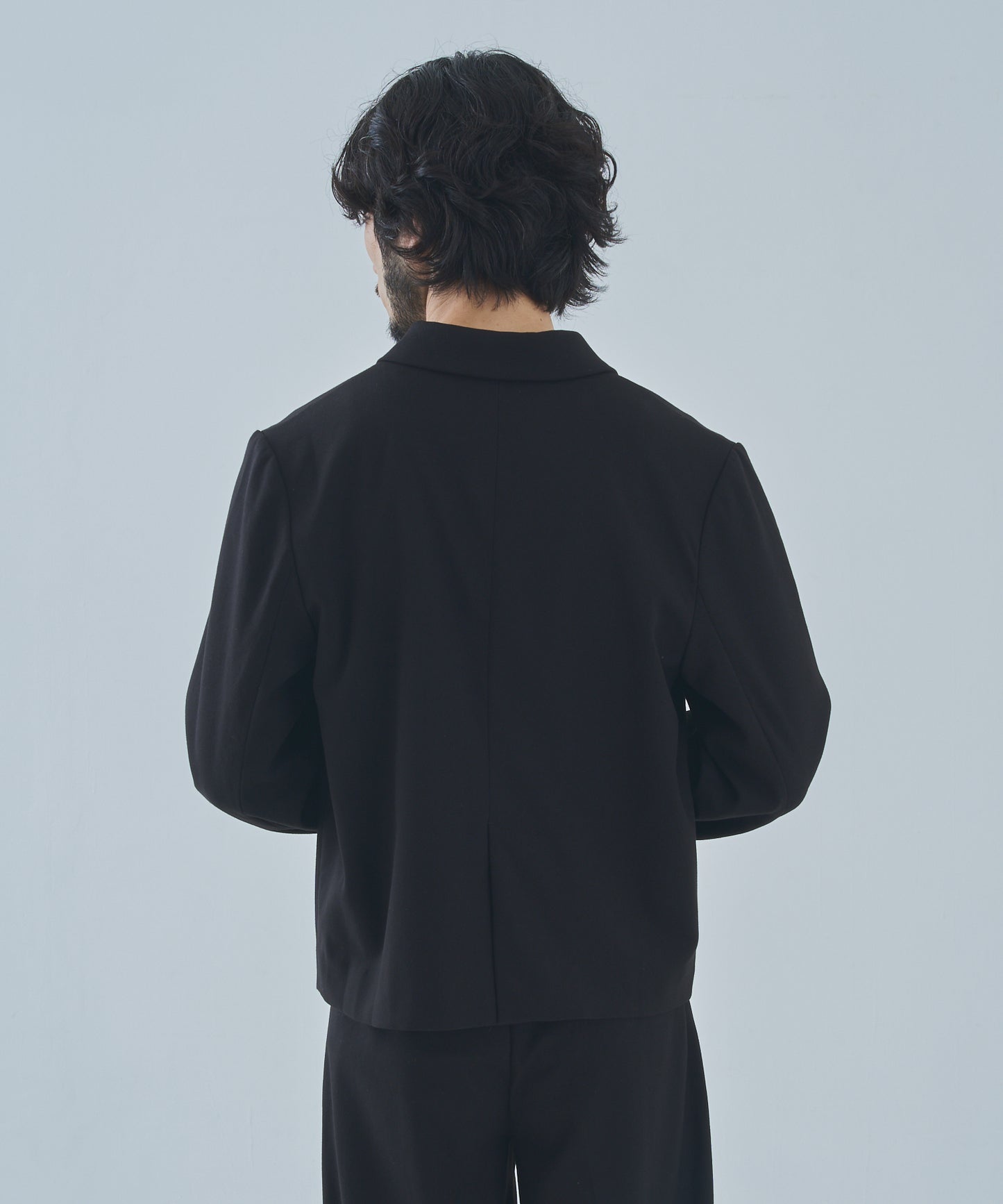 ミリタリーツイルダブルジャケット[Black]