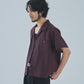 オープンカラーワークシャツ[Brown Stripe]