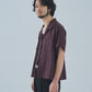 オープンカラーワークシャツ[Brown Stripe]