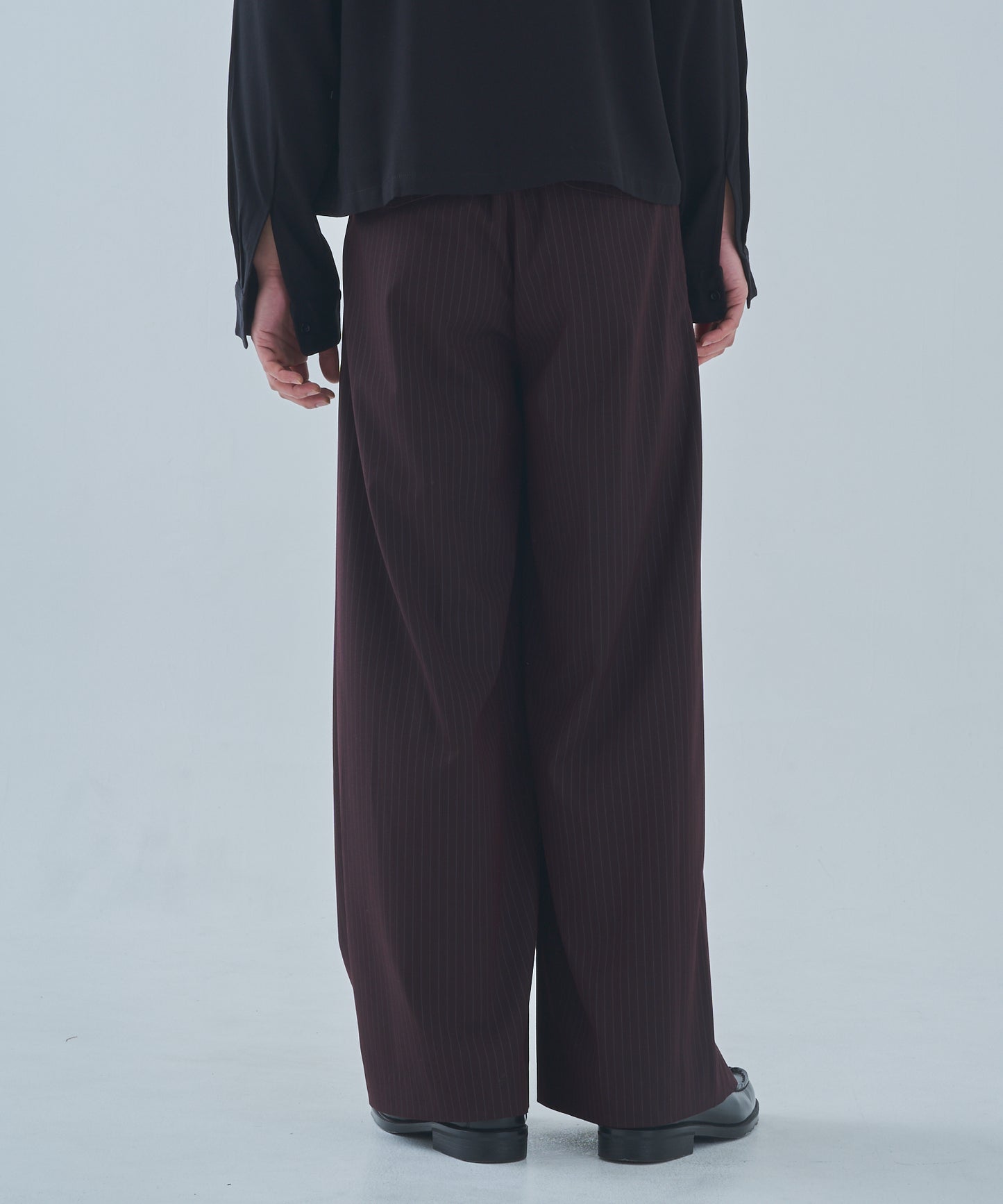 ウエスタンストライプバギースラックス[Brown]