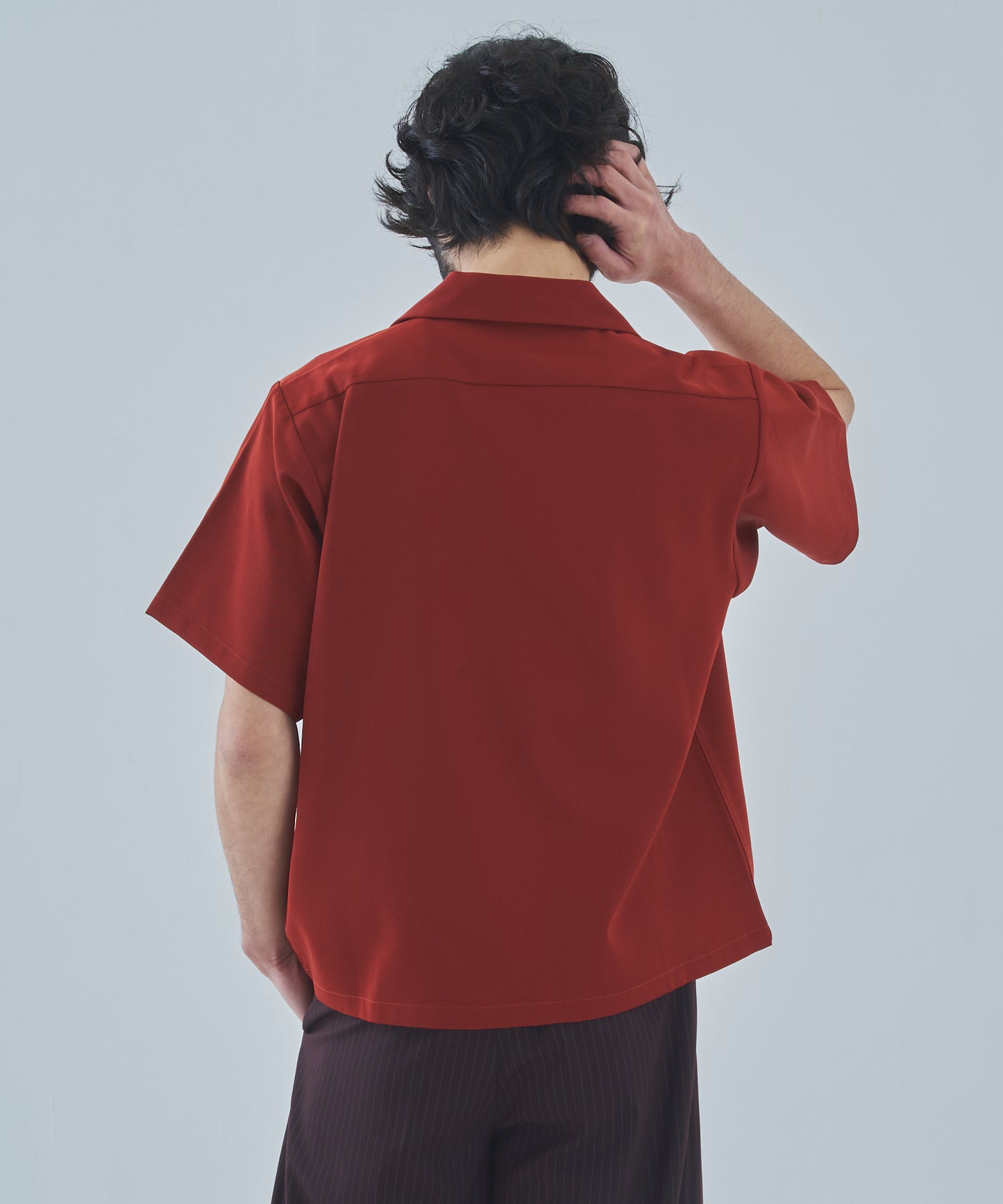 オープンカラーワークシャツ[Dark Orange]