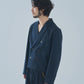 ミリタリーツイルダブルジャケット[Navy]